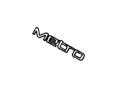 GM 30003611 Decal, Metro Xfi