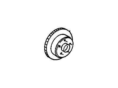 GM 10097654 Front Brake Rotor Assembly