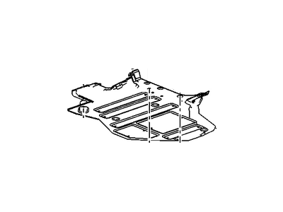 2013 Buick LaCrosse Underbody Splash Shield - 23258344
