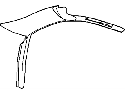 GM 10440957 Molding Assembly, Windshield Side Upper Garnish *Neutral