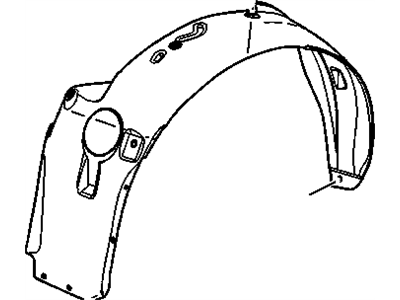 GM 15286087 Liner, Front Wheelhouse