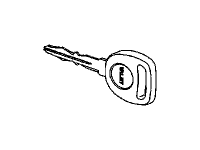 GM 22713082 Key Asm,Dr Lock & Ignition Lock Valet (Uncoded)