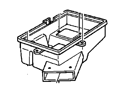 1991 Cadillac Fleetwood Air Filter Box - 25099358