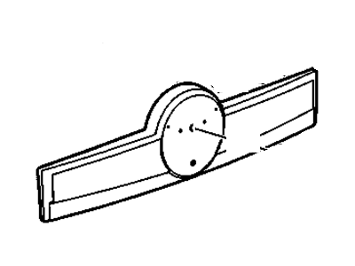 GM 15915679 Applique Assembly, Lift Gate Center *Ex Brt Chrom *Chrome