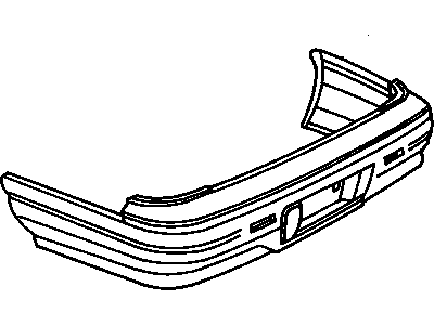 GM 25553407 Rear Bumper Cover