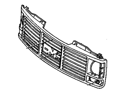 GM 15590613 Grille, Radiator *Argent