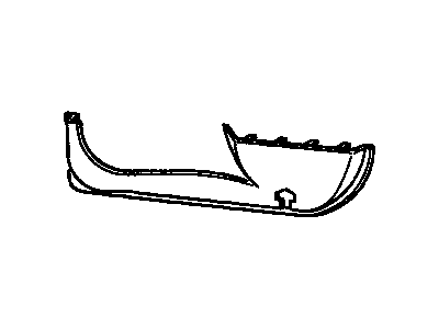 GM 22580084 Panel Assembly, Front Side Door Front Seat Belt Retractor Trim Fuel Injection*Camel