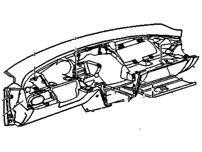 GM 22670327 Panel Assembly, Instrument Lower (Chevy Israel) (&T84)*Graphite