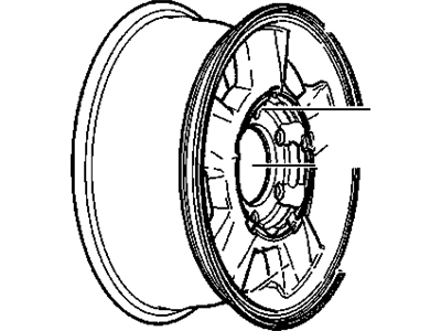 GM 9594990 Wheel Rim, 15X6.5X23 Aluminum