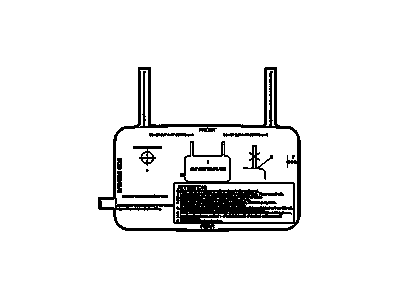 GM 89044592 Template,Roof Lift Off Window Opening