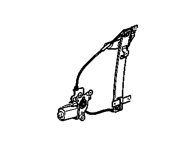 GM 10338856 Rear Side Door Window Regulator Assembly