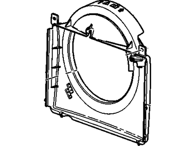 GM 15204231 Shroud, Engine Coolant Fan