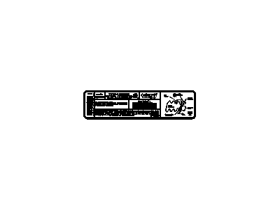 GM 24508249 Label, Vehicle Emission Control Information