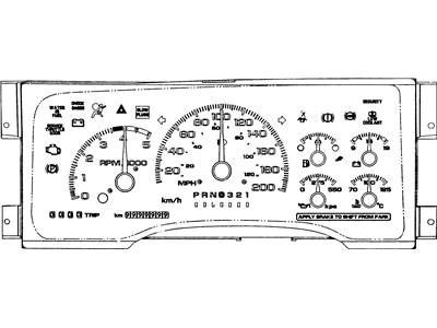 GM 16255505 Instrument Cluster Assembly
