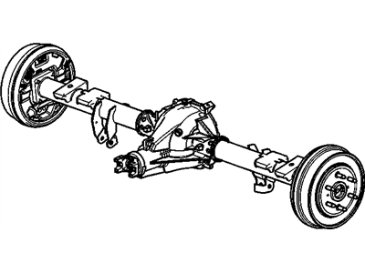 GM 20789155 AXLE, Rear Axle