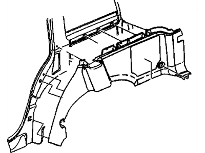 GM 15118403 Panel Assembly, Body Side Lower Trim *Cashmere