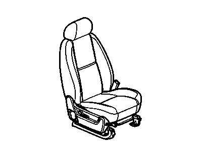GM 15909635 Seat Assembly, Pass *Ebony