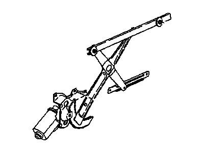 1993 Saturn SL1 Window Regulator - 21096870