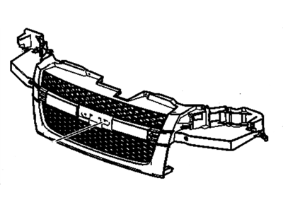 GM 12335790 Grille Assembly,Radiator (Mold, In, Color Spectra Gear*Gray