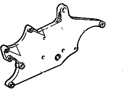 1995 GMC Sonoma Cooling Fan Bracket - 10184901