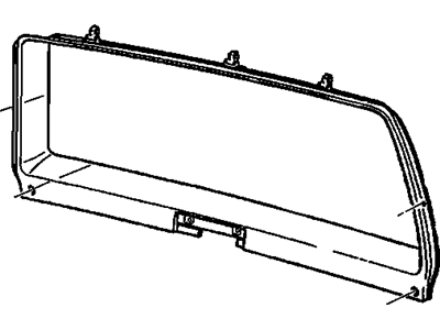 GM 15713278 Molding, Lift Gate Window Lower Garnish *Gray