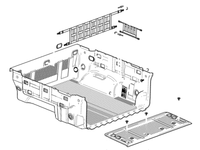 GM 23438218 Attachment Kit, Pick Up Box Liner