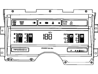 1994 Chevrolet Astro Instrument Cluster - 16197895