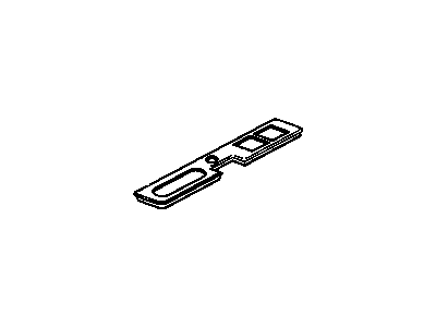 GM 12538419 Escutcheon,Rear Compartment Sill Trim Plate