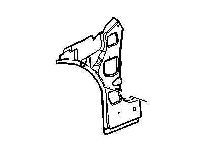 GM 89025199 Reinforcement Asm,Body Hinge Pillar Inner Panel (LH)