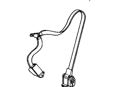 GM 88956958 Belt Kit,Passenger Seat (Retractor Side) *Shale *Shale