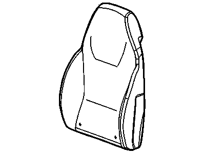 GM 15226566 Cover, Rear Seat Back Cushion Lft *Neutral