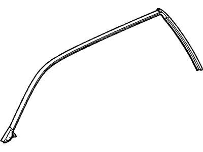 GM 25775614 Weatherstrip Assembly, Front & Rear Side Door Upper Auxiliary