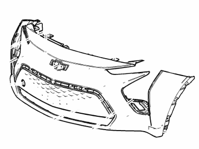 GM 42787414 Fascia Assembly, Front Bpr Upr *Serv Primer