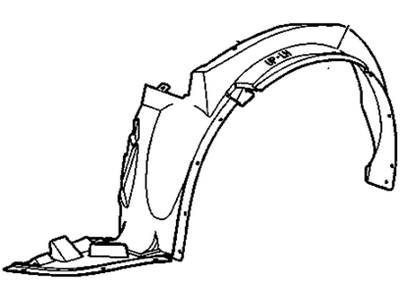 GM 20815093 Shield Assembly, Front Wheelhouse Panel Splash