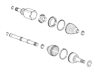 GM 85119720 Shaft Assembly, Front Whl Drv Half