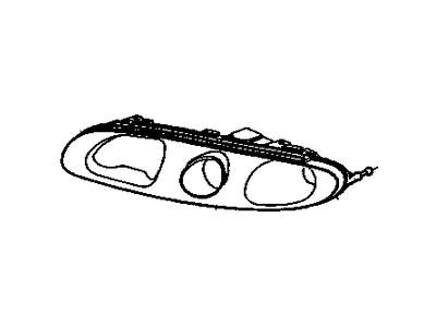 GM 25719123 Headlamp Assembly, (W/ Parking & Turn Signal Lamp)