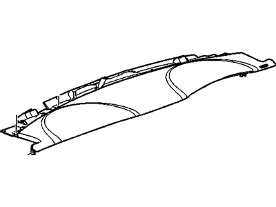 GM 15859834 Pad Assembly, Instrument Panel Upper Trim *Vr Dark Cashme