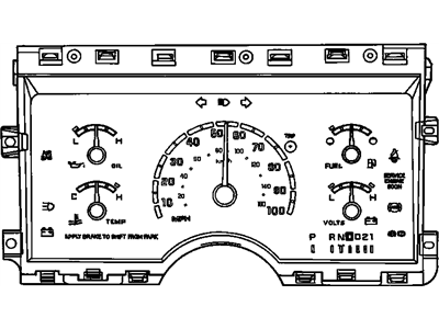 Chevrolet Astro Instrument Cluster - 16164015