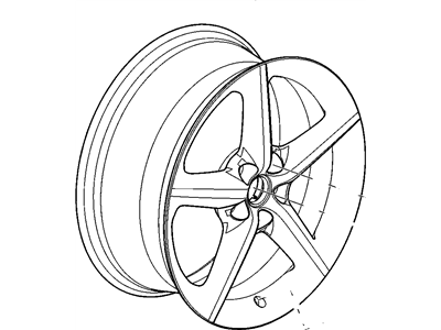 GM 9597183 Wheel Rim, 18X8.0 Aluminum 110Mm Bellcrank 55Mm Outside *Chrome