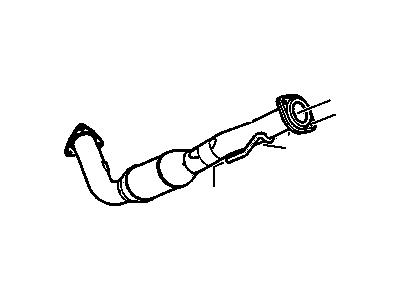 2007 GMC Sierra Catalytic Converter - 19208463