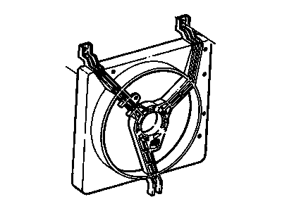 Pontiac Sunbird Cooling Fan Bracket - 22075312