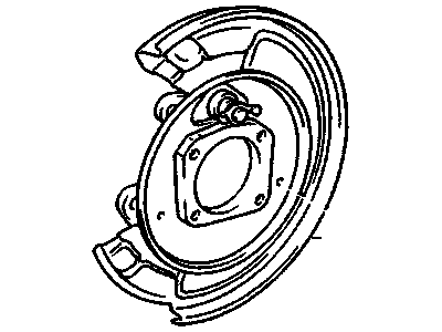 GM 19184537 Shield,Rear Brake