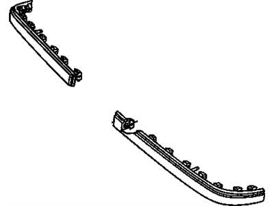 GM 14026497 Strip Assembly, Front Bumper Outer Rubber, Left