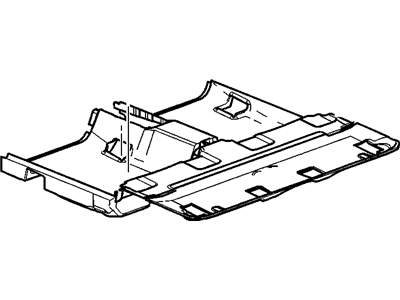 GM 20815662 Carpet Assembly, Rear Floor Panel *Cocoa