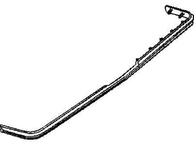 GM 22519605 Strip,Rear Bumper Rubber