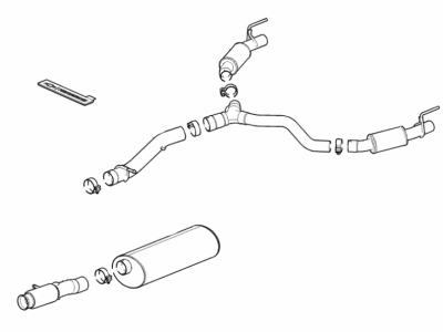 2021 Chevrolet Suburban Muffler - 84460757