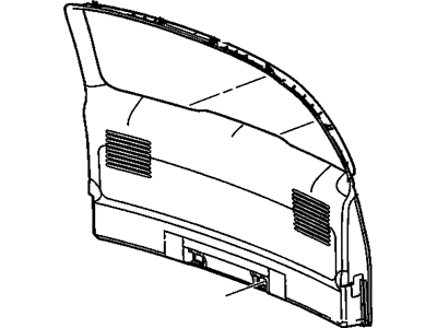 GM 10350277 Panel Assembly, Lift Gate Trim Finish *Cashmere E