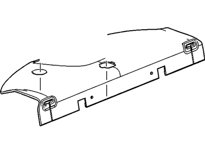 GM 22616690 Trim Assembly, Rear Window Panel (, T43) J Chevrolet Cpe *Graphite