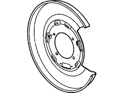 GM 92279002 Shield,Parking Brake Actuator Splash