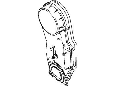 1997 Chevrolet Metro Timing Cover - 91172360